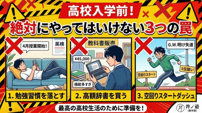 高校入試が終わって、絶対にやってはいけないこと