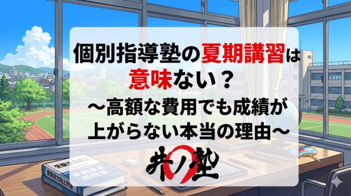 個別指導塾の夏期講習は意味がない